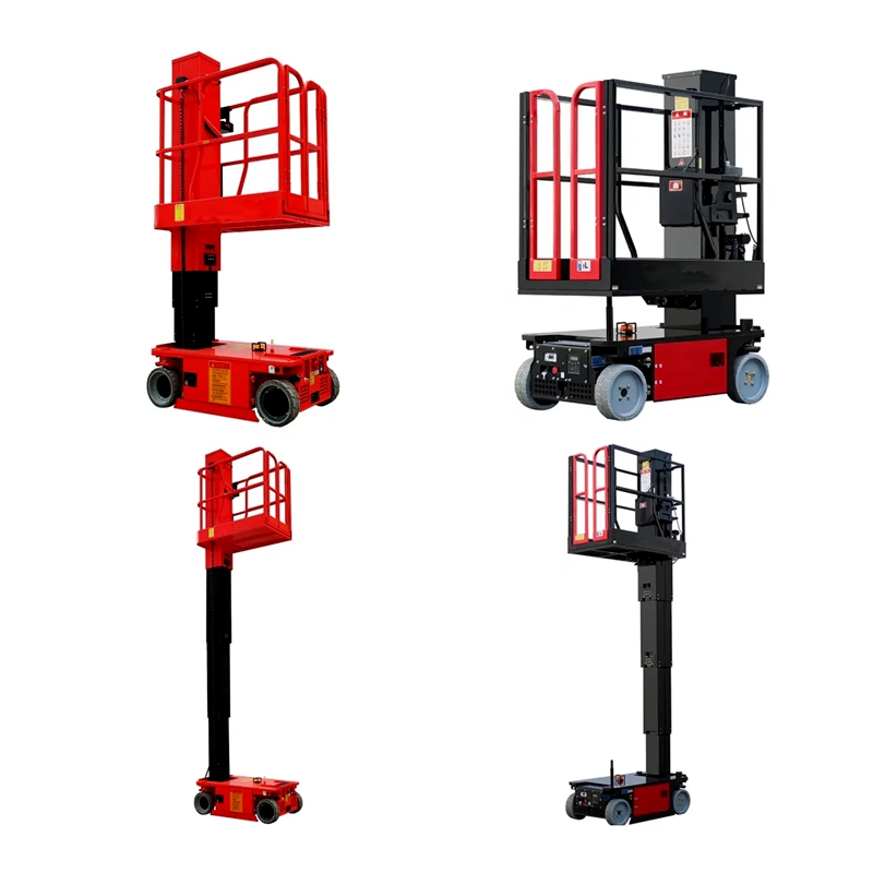 13M Sleeve Vertical Lift Mast Man Platform