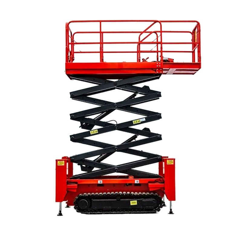 8M Mobile Hydraulic Aerial Man Elevated Work Platform Tracked Electric Scissor Lift