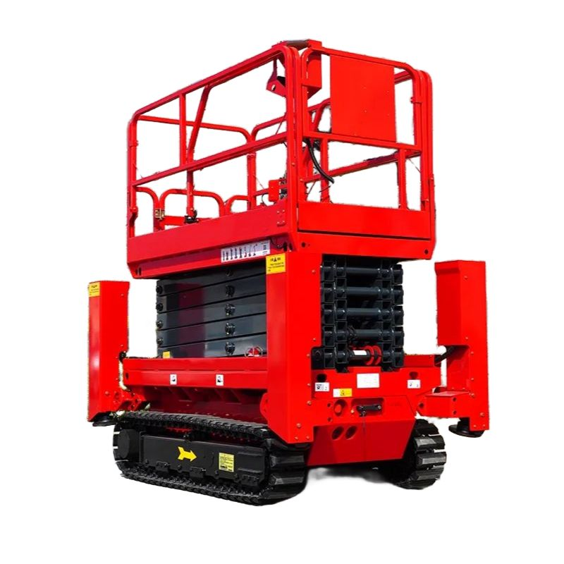 12M Mobile Hydraulic Aerial Man Elevated Work Platform Tracked Electric Scissor Lift