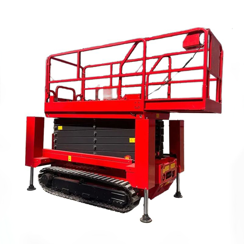 12M Mobile Hydraulic Aerial Man Elevated Work Platform Tracked Electric Scissor Lift
