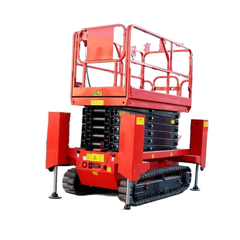14M Mobile Hydraulic Aerial Man Elevated Work Platform Tracked Electric Scissor Lift