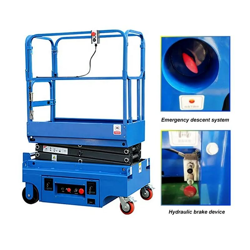 4m Mobile Hydraulic Aerial Man Elevated Work Platform Electric Scissor Lift