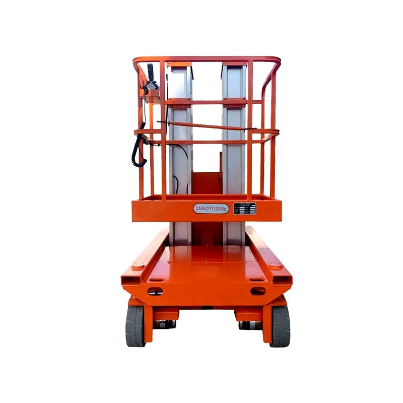 9M Aluminum Alloy Vertical Lift Mast Man Platform